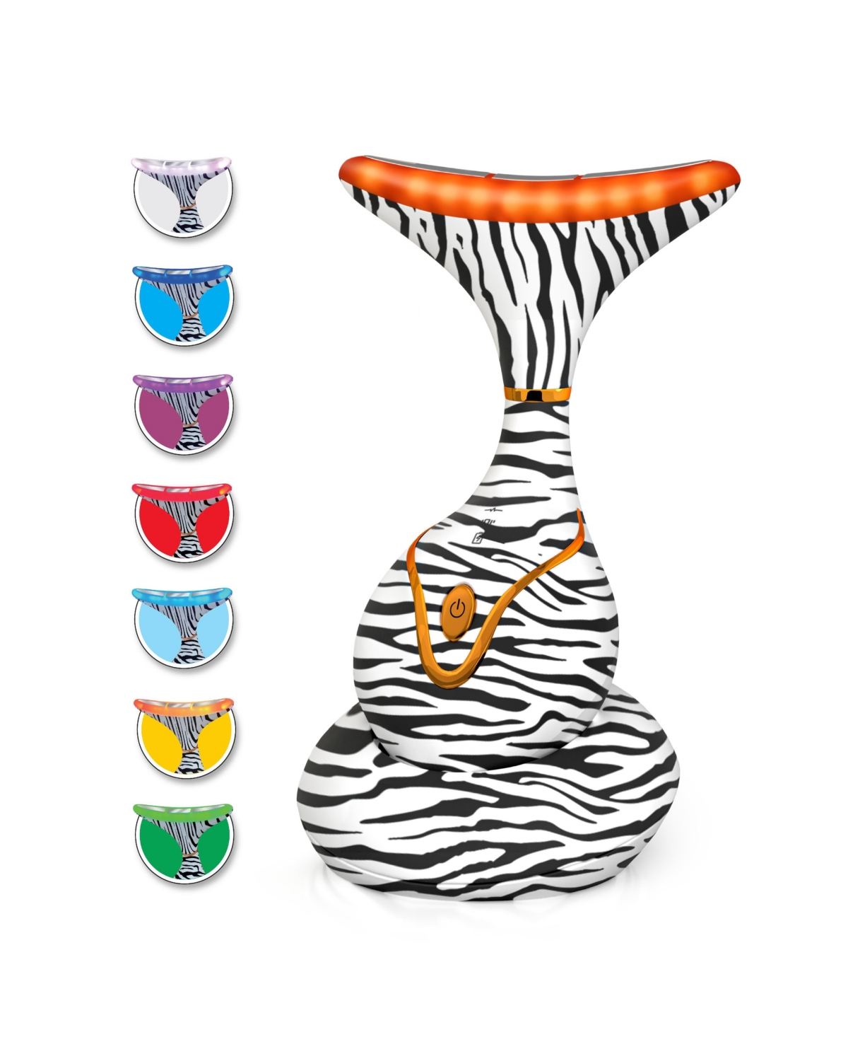 7 Color Led Neck & Face Massager Deluxe (Zebra)