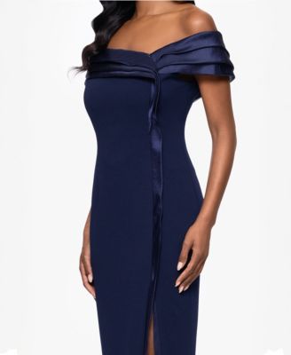 Women's Organza Off-The-Shoulder Dress