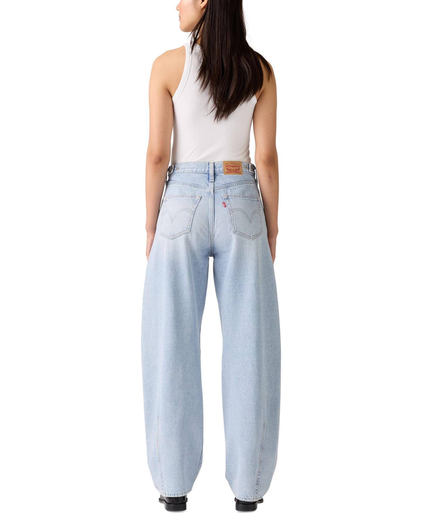 Женские джинсы Levi's Cinch High-Rise Barrel-Leg, цвет: Abraided Art — фото 4