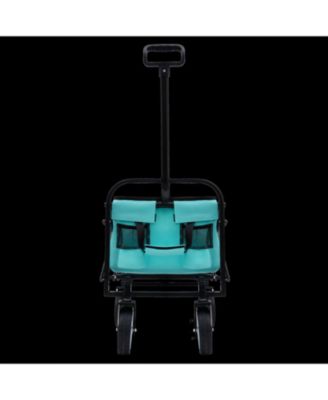 Collapsible Utility Wagon Cart - 225lb Capacity - Blue