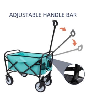 Collapsible Utility Wagon Cart - 225lb Capacity - Blue