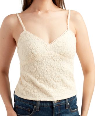 Juniors' Textured Knit Camisole Tank