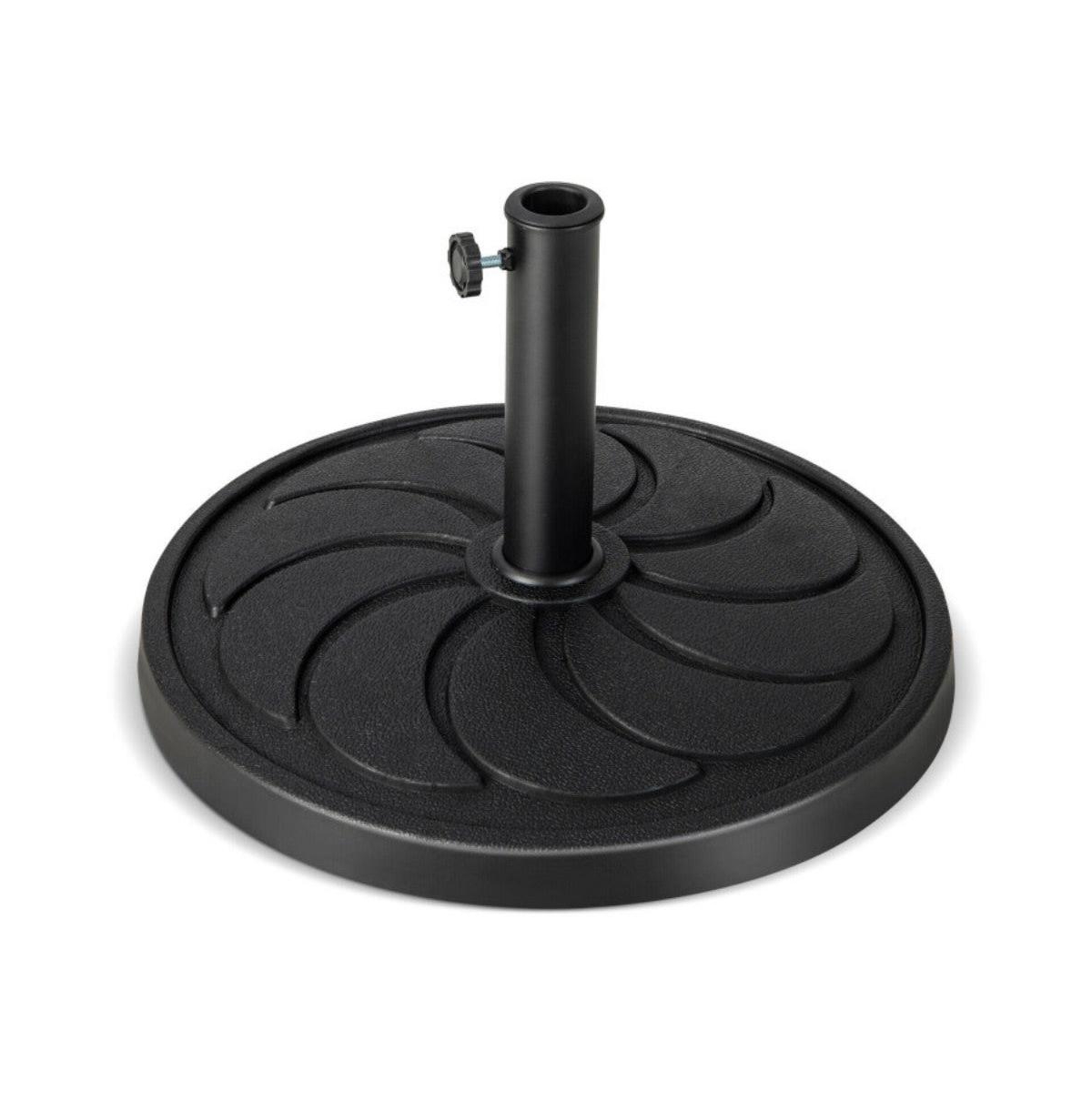 40LBS 21.5Inch Round Outdoor Umbrella Base - Black