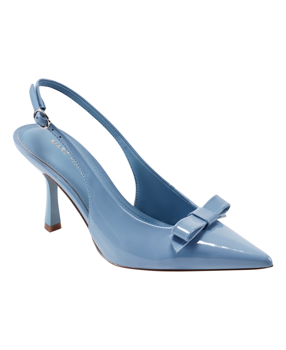 Women's Rayma Bow Slingback Pumps - Light Blue Patent