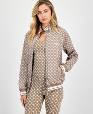 GUESS - Women's Aggie Peony Full-Zip Sweatshirt