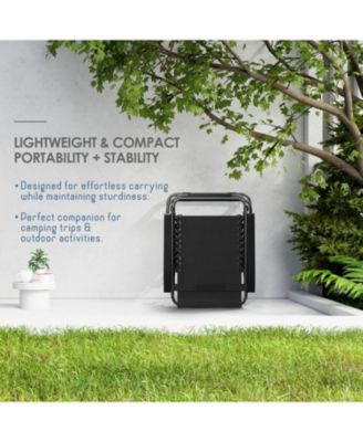 Outdoor Patio Zero Gravity Chair - Reclining Lounge Chairs with Pillows & Cup Holders