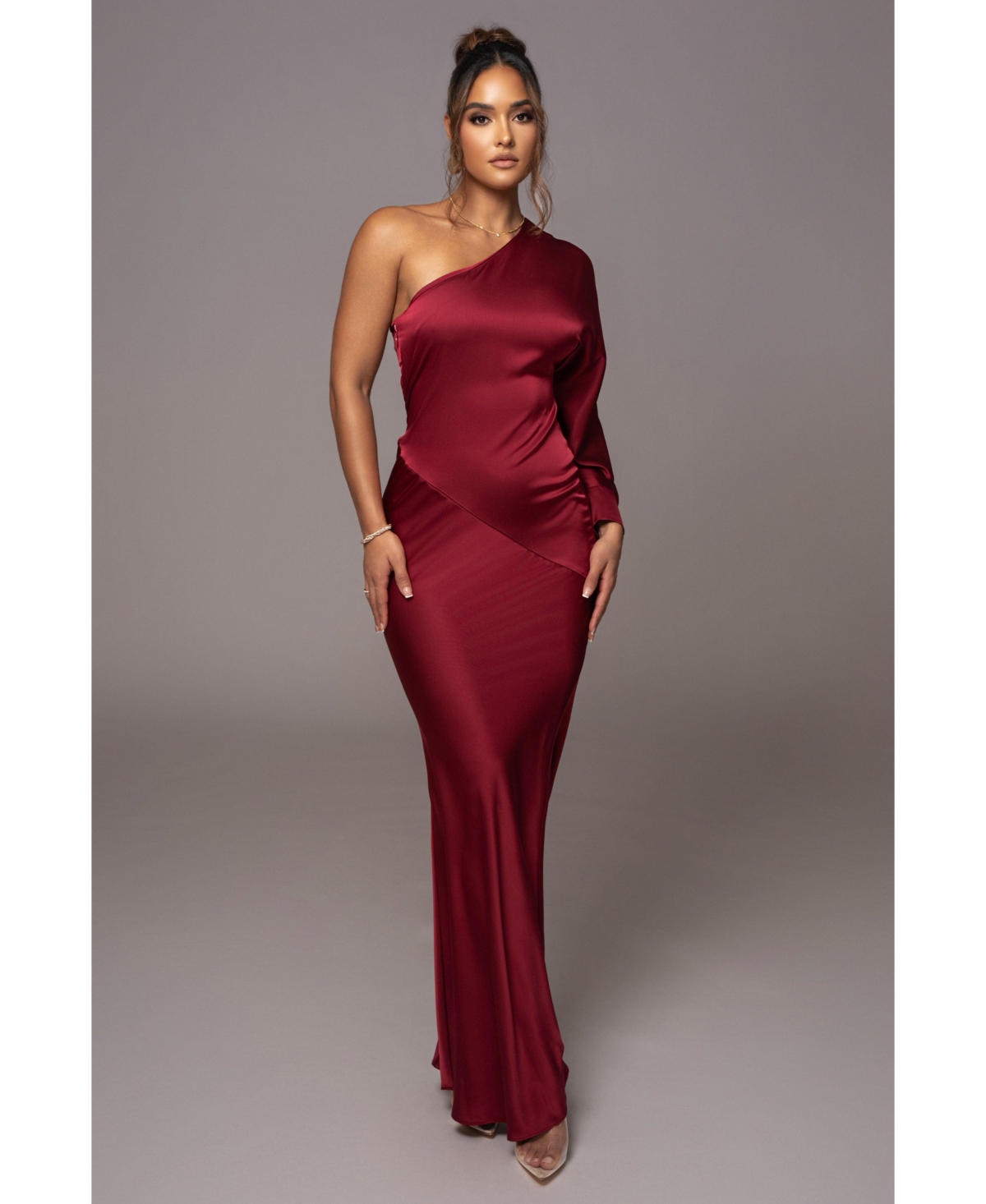 Women's Femme Drape Maxi Dress - Red