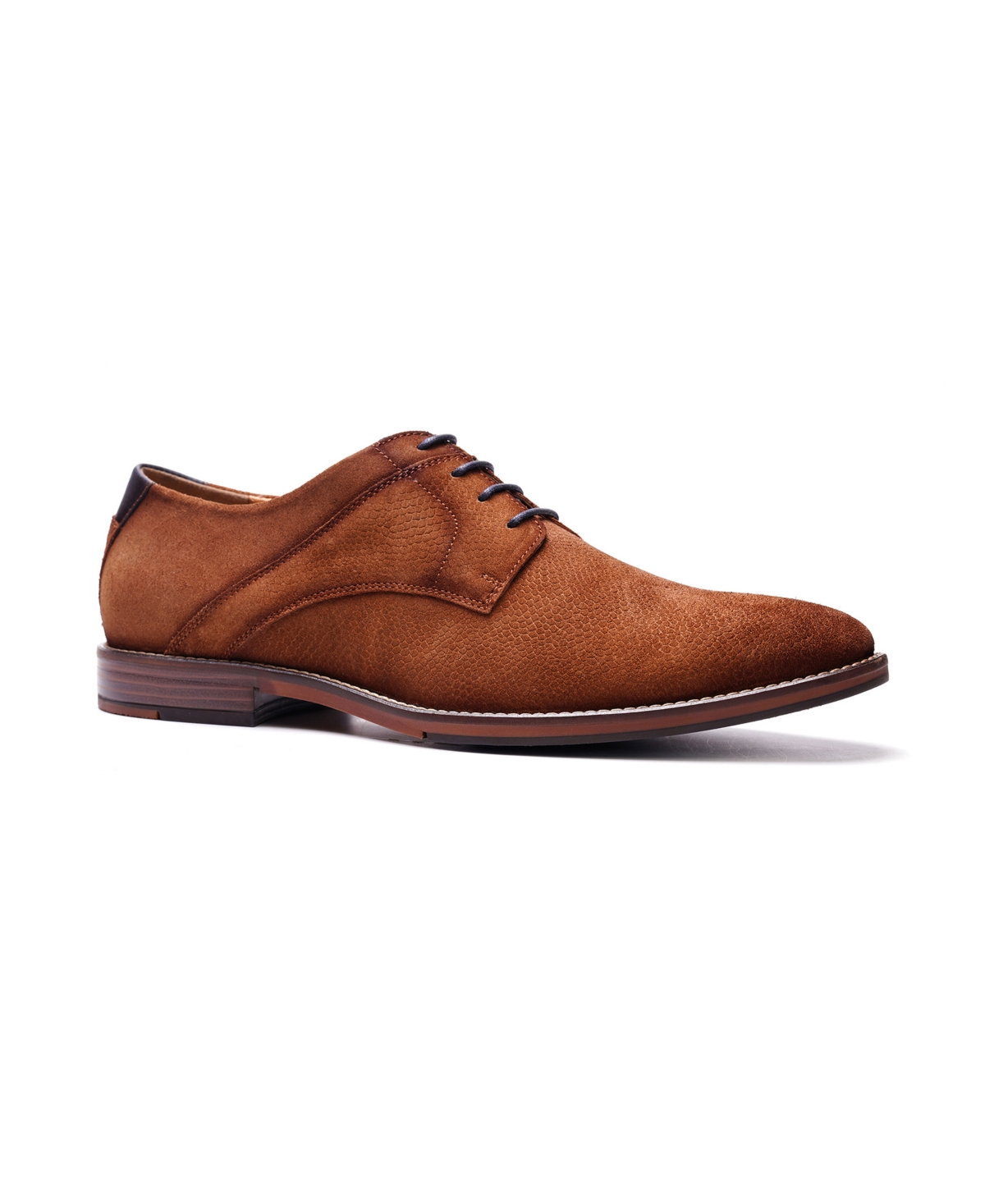 Men's London Derby Lace-Up Shoe - Taupe suede