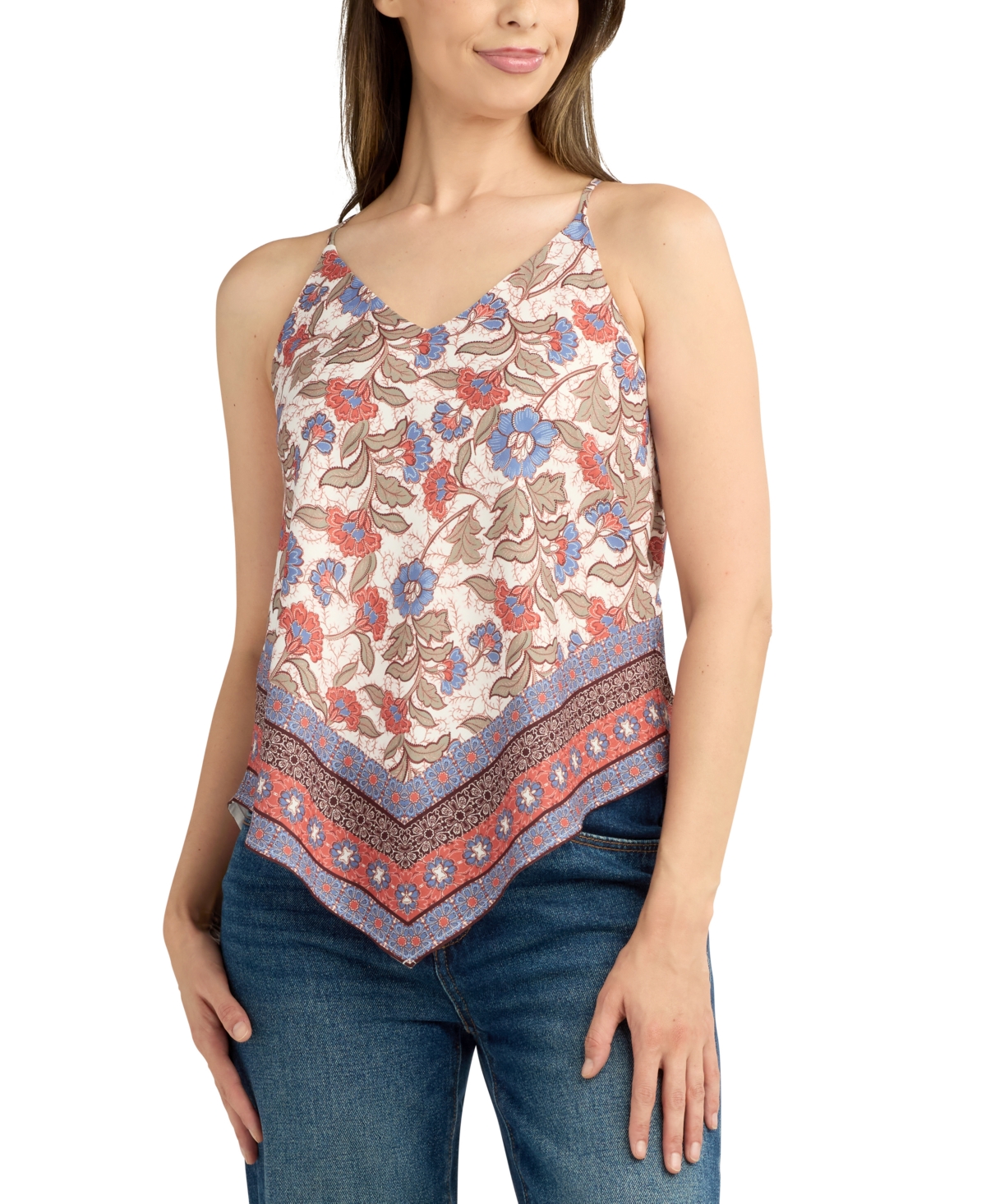 Juniors' Scarf-Style Sleeveless Top - Pat L