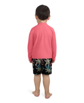 Toddler Boys Rash Guard Top & Swim Shorts, 2 Piece Set
