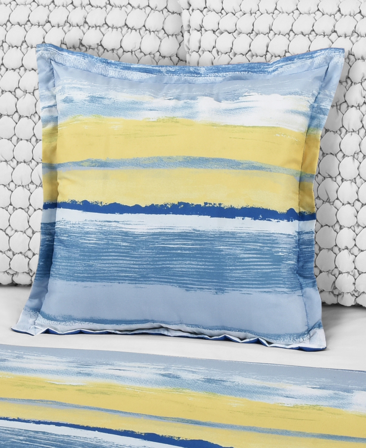 J By J Queen Bold Seashore Decorative Pillow, 18" X 18"