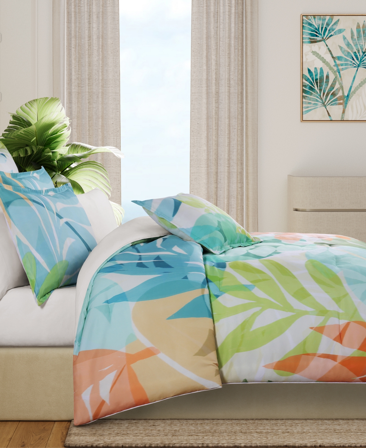 J By J Queen Bold Tiki 2-pc. Comforter Set, Twin/twin Xl