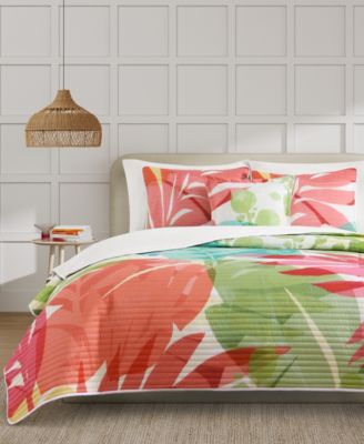 J By J Queen Bold Tiki Quilt Sets