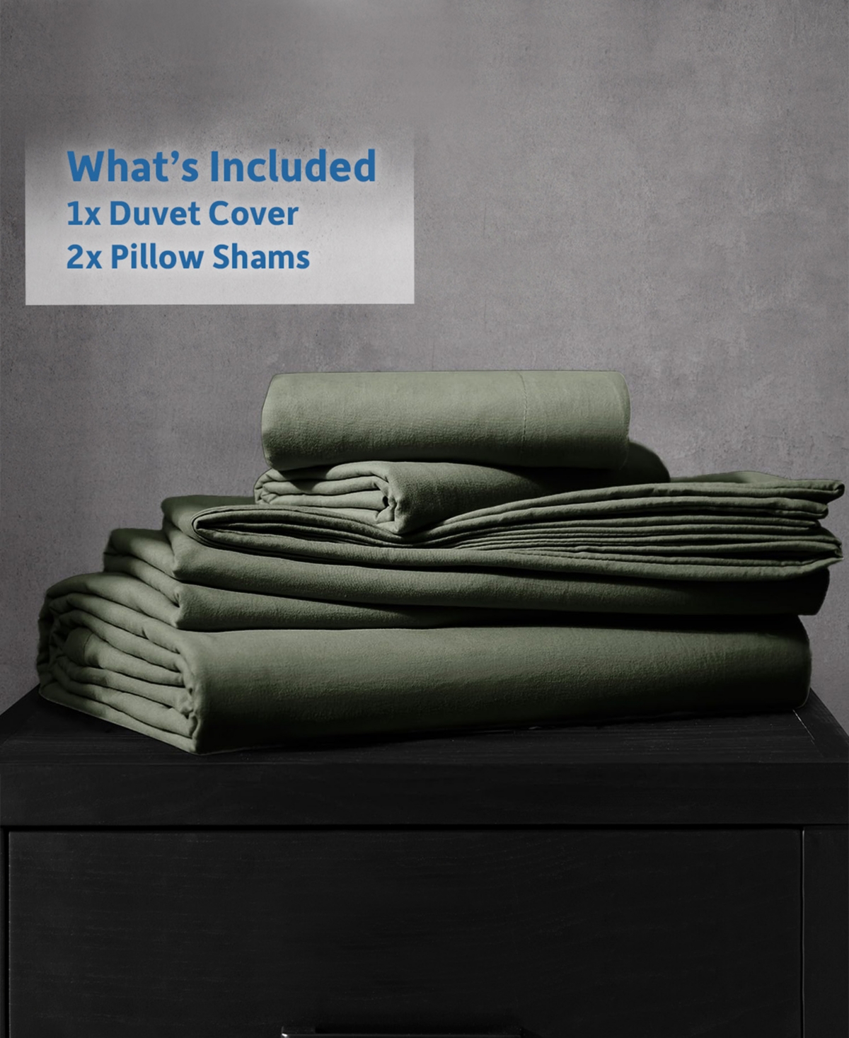 Nestl Ultra Soft Prewashed 3-pc. Duvet Cover Set, King