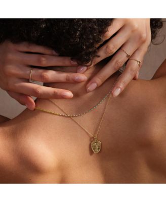 Sterling Silver Enamel Mine Beaded Colourful Rainbow Necklace