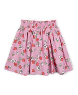 Square Neck T-Shirt and Skirt Outfit Set