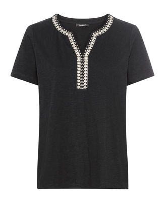 Women's Embroidered Trim T-Shirt