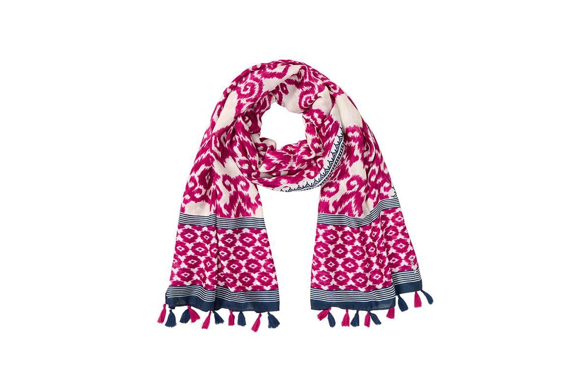 Ornamental Print Scarf - Violet