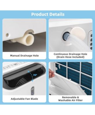 14000 BTU(Ashrae) Portable Air Conditioner with APP and WiFi Control