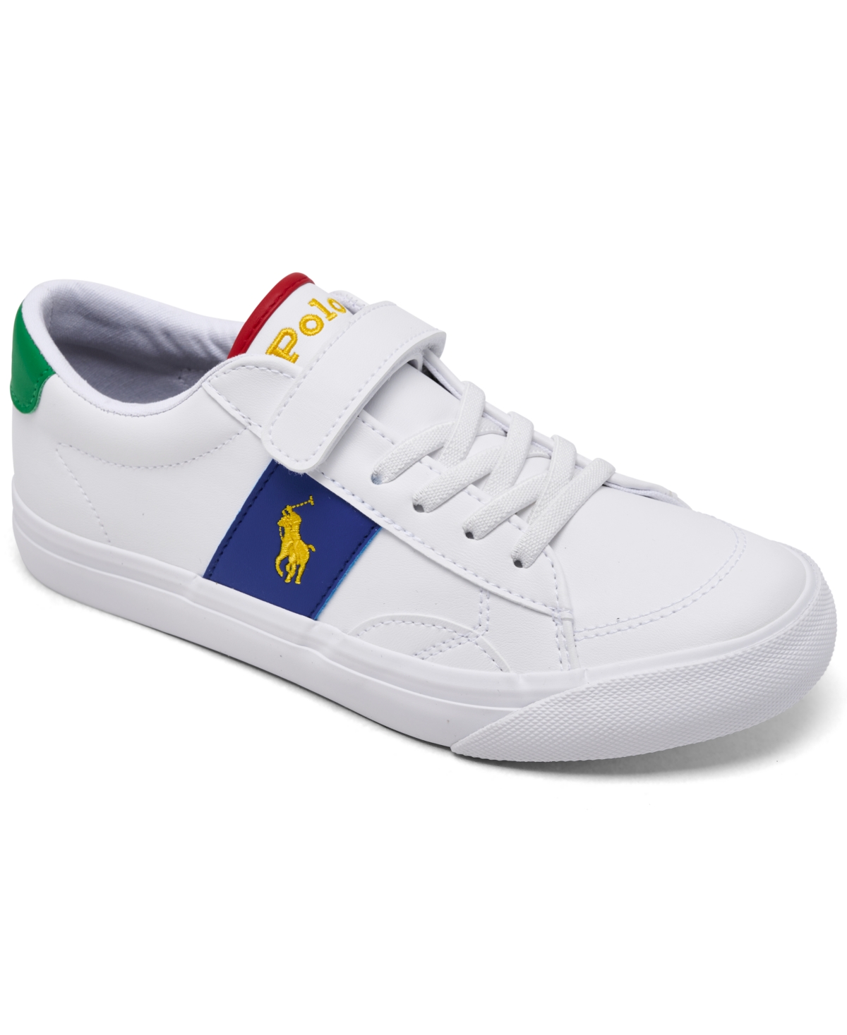 Polo Ralph Lauren Kids' Little Girls' Ryley Fastening Strap Casual Sneakers From Finish Line