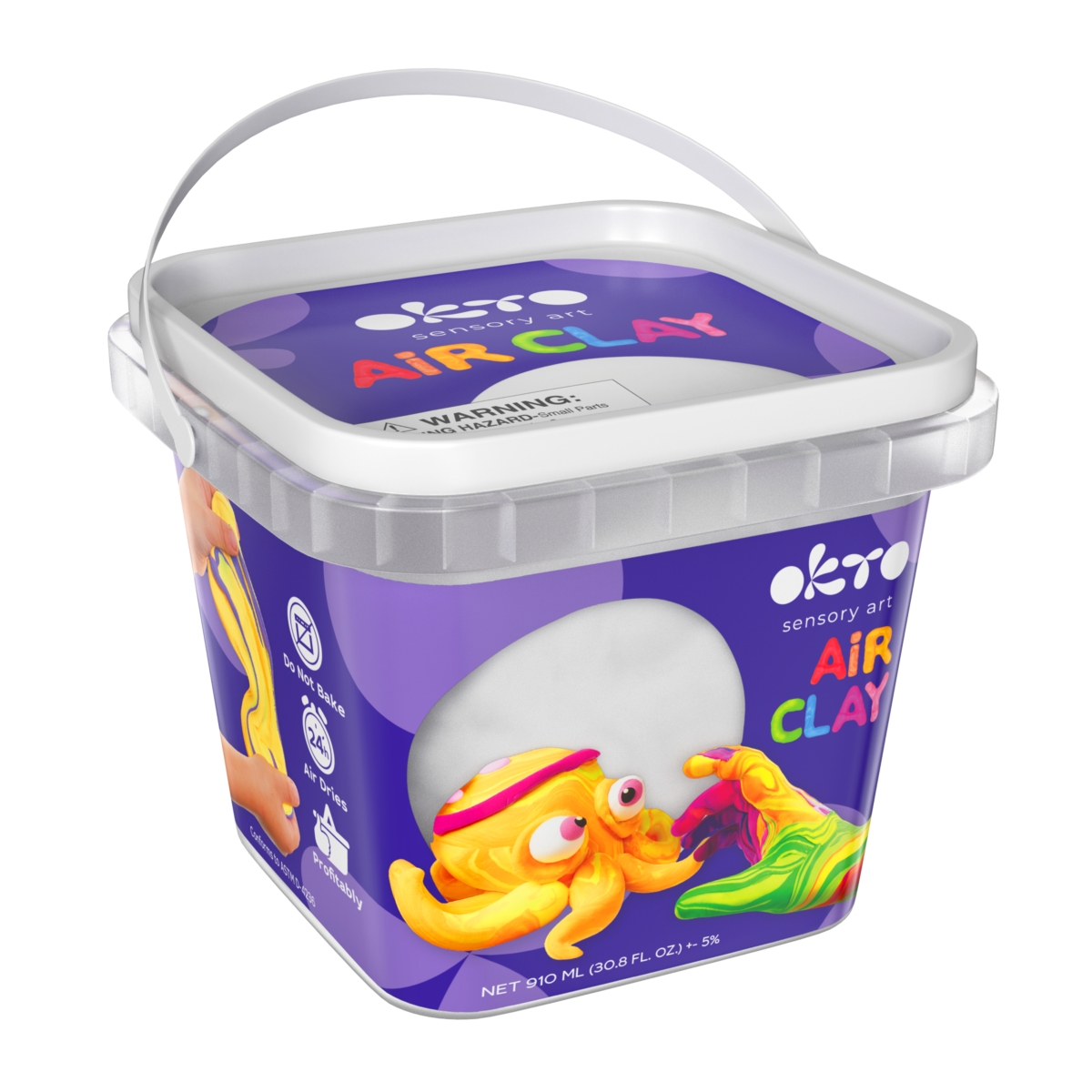 Okto School Supplies Air Clay &#x2013; &#x201C;White&#x201D; (30 fl oz)