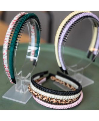 Thin Solid Headband - Black