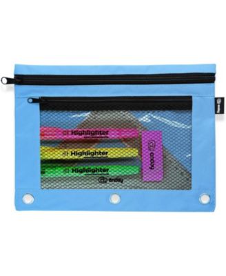 Pink Pencil Pouch For 3 Ring Binder, Zippered Binder Pencil Pouches, 3 Ring Pencil Pouch for Binder, Pencil Case for Binder, Large Pencil Bags for School, Home, and Office.