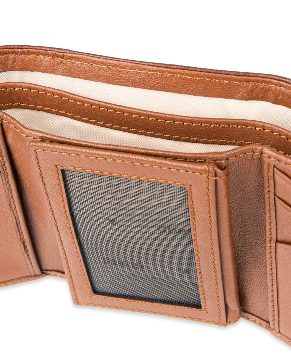 Guess Men's Rfid Quatro G Trifold Wallet In Brown