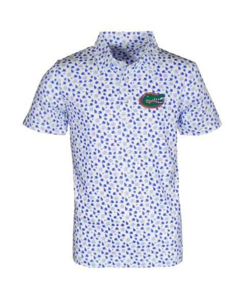 Поло Garb White Florida Gators Earnest Allover Print Polo для мальчиков-малышей