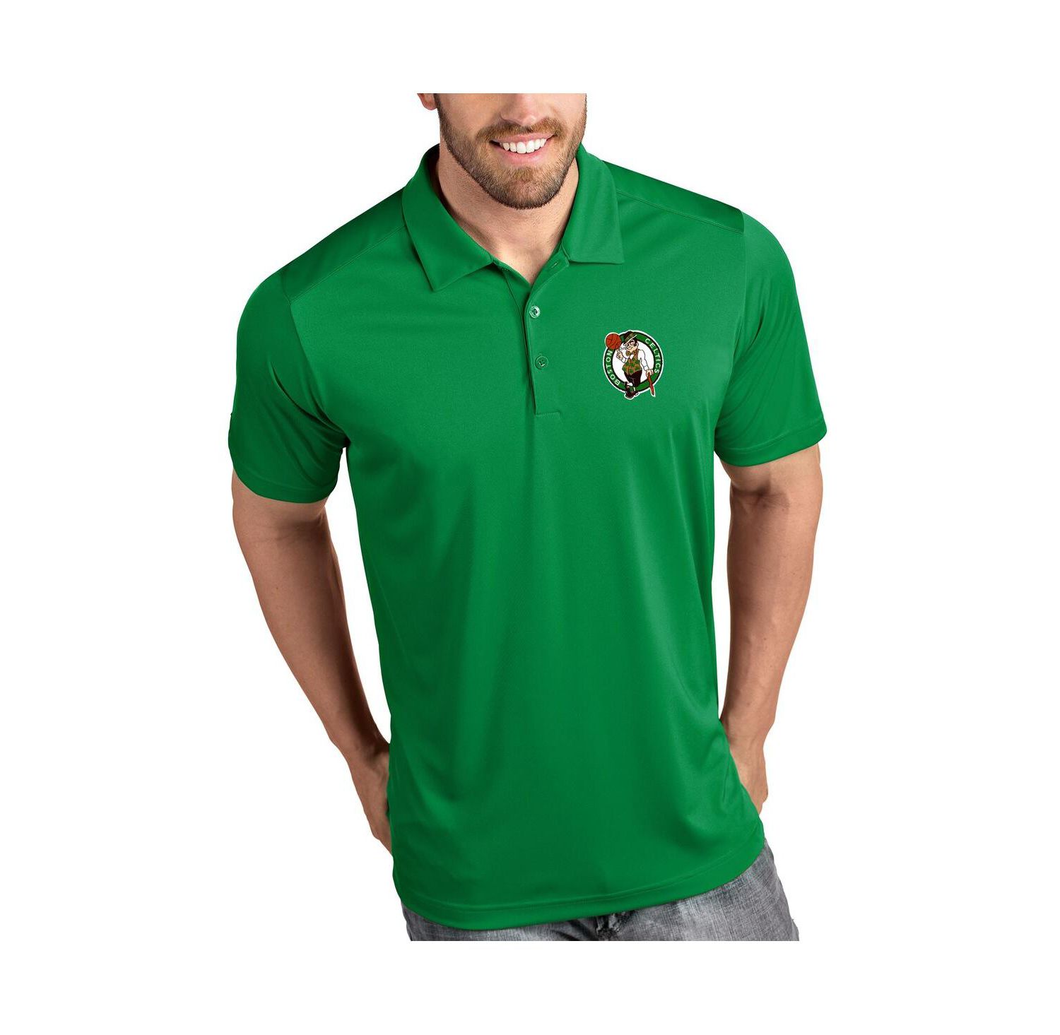 Men's Green Boston Celtics Tribute Polo Shirt