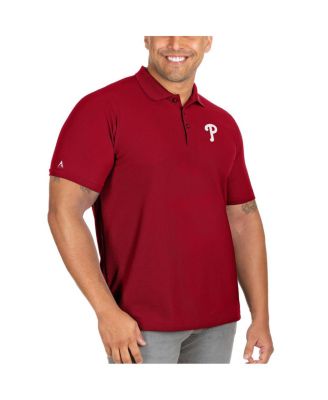 Antigua - Men's Red Philadelphia Phillies Big Tall Legacy Pique Polo