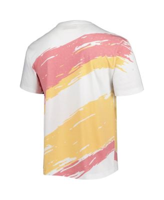 Men's White Tuskegee Golden Tigers Paintbrush Sublimated T-Shirt