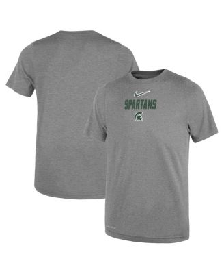 Nike - Toddler Heather Gray Michigan State Spartans Legend Slogan Performance T-Shirt