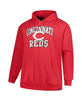 Men's&nbsp;Red Cincinnati Reds Big Tall Velocity Fleece Pullover Hoodie
