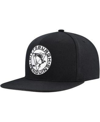 Men's Black Pittsburgh Penguins Team Snapback Hat