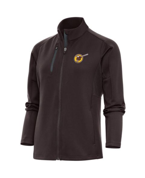Женские куртки Antigua Women's Brown San Diego Padres Cooperstown Logo Generation Full-Zip Jacket