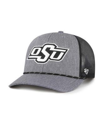 '47 Brand - Mens Gray Oklahoma State Cowboys Carbon Rope Adjustable Hat