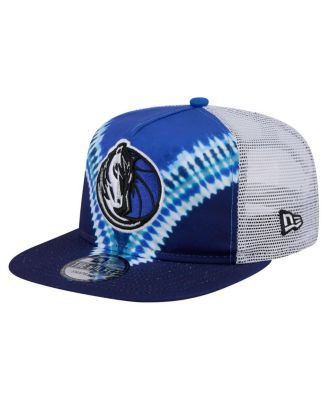New Era - Men's Navy/Blue Dallas Mavericks Throwback Dye Golfer Snapback Hat
