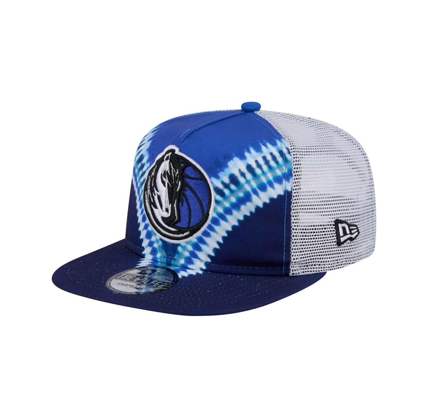 Men's Navy/Blue Dallas Mavericks Throwback Dye Golfer Snapback Hat