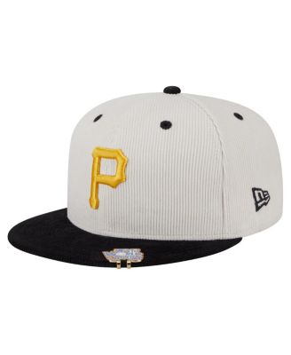 Men's Cream/Black Pittsburgh Pirates Two-Tone Corduroy 59FIFTY Fitted Hat