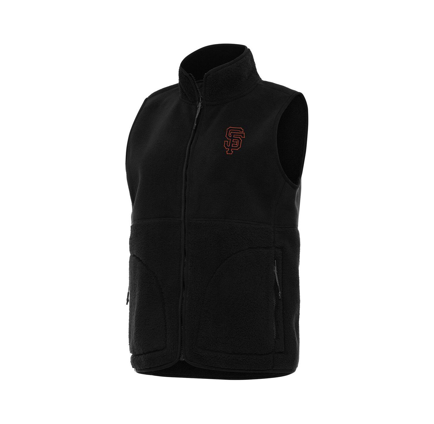 Women's Black San Francisco Giants Nostalgic Full-Zip Vest