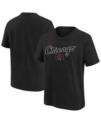 Nike - Big Boys and Girls Black Chicago White Sox 2025 City Connect Wordmark T-Shirt
