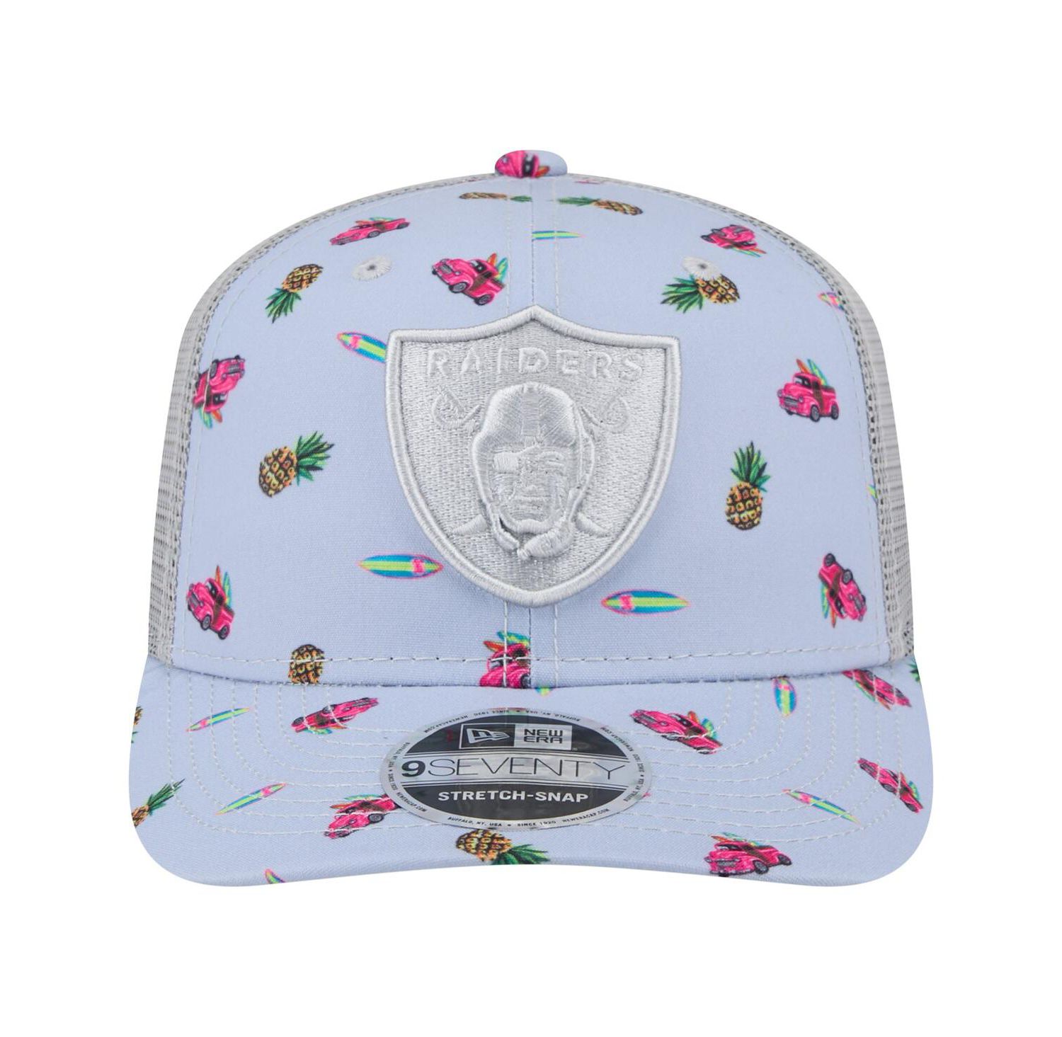 Men's Light Blue Las Vegas Raiders Adventure Surfboard 9SEVENTY Adjustable Hat