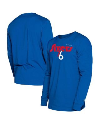 New Era - Men's Royal Philadelphia 76ers 2024/25 City Edition Long Sleeve T-Shirt