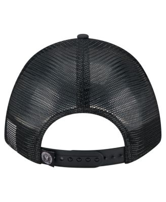 Men's&nbsp;Black Inter Miami CF Minimalist A-Frame 9FORTY Adjustable Hat