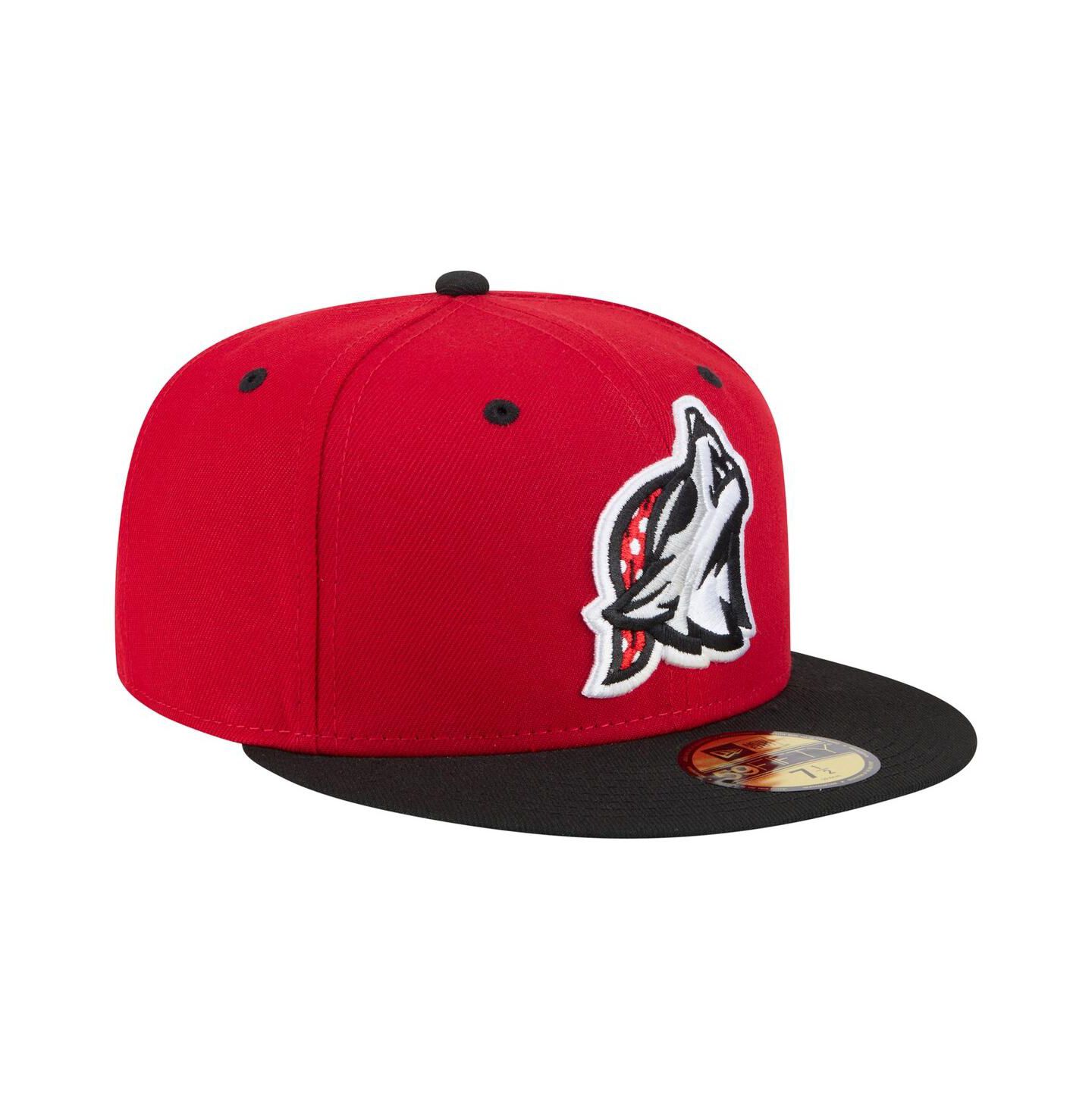Мужская кепка New Era Red/Black Erie SeaWolves Authentic Collection 59FIFTY Fitted Hat — фото 3