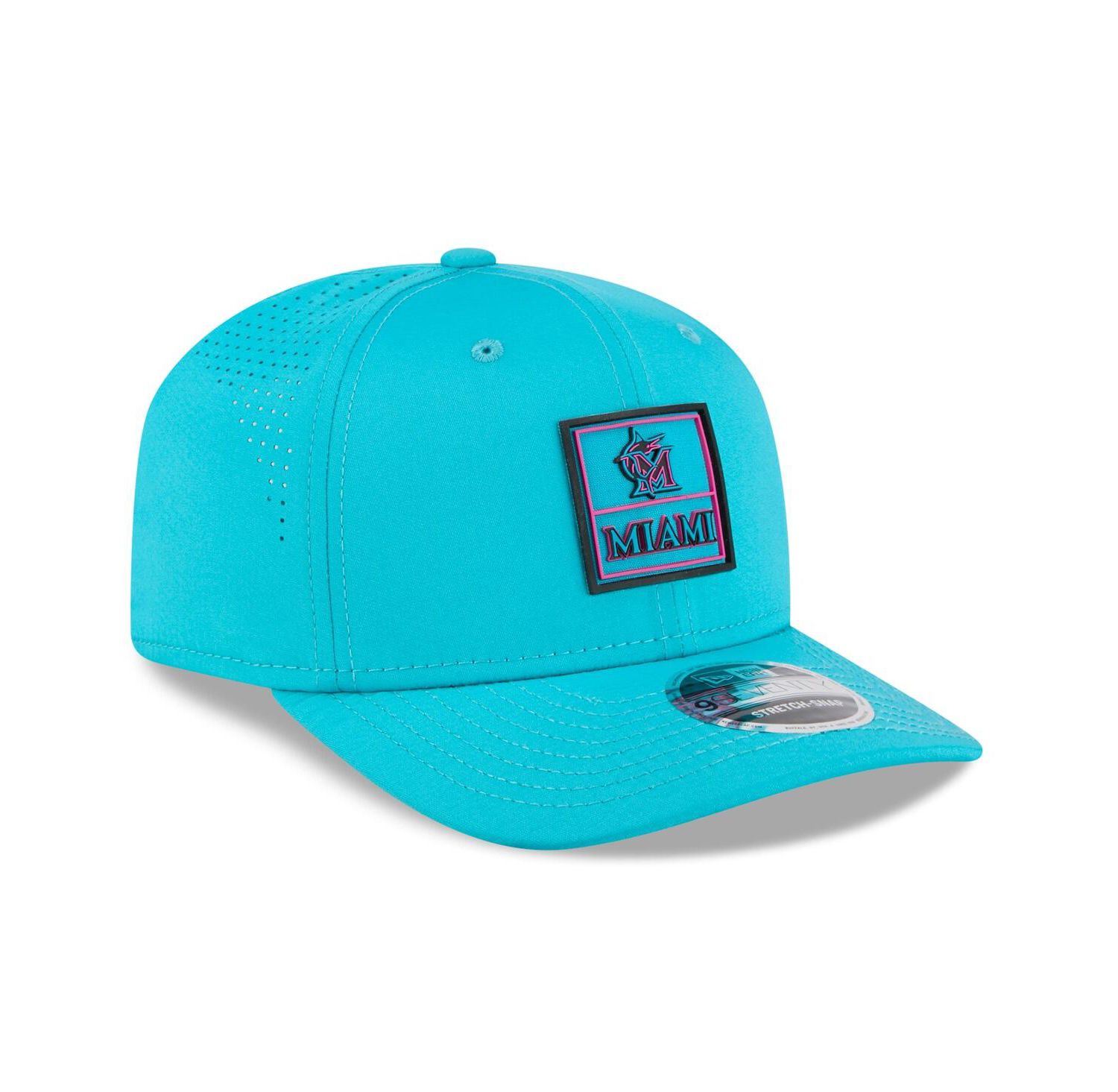 Men's Teal Miami Marlins 2025 City Connect 9SEVENTY Adjustable Hat