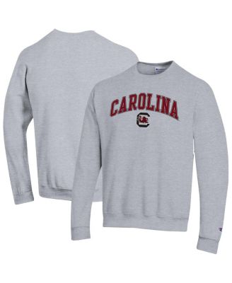 Champion - Men's Heather Gray South Carolina Gamecocks Arch Over Logo Pullover Sweatshirt