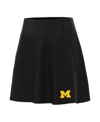 Antigua - Women's Black Michigan Wolverines Chip Skort