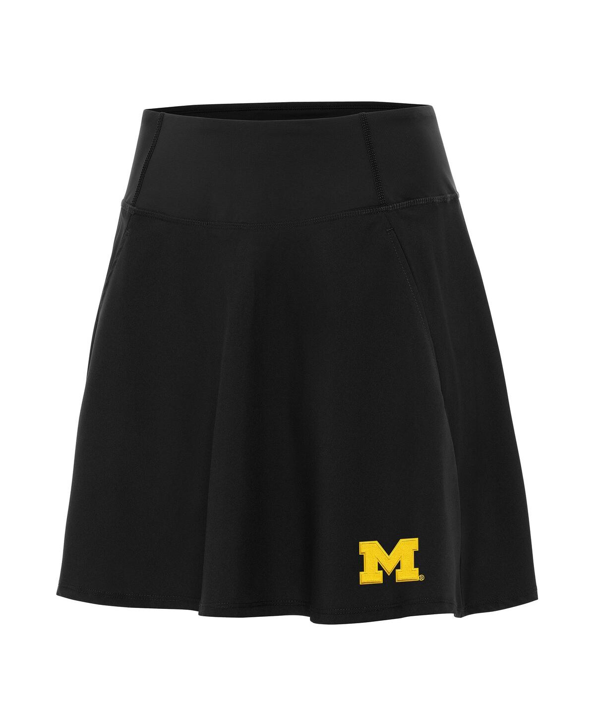 Women's Black Michigan Wolverines Chip Skort - Black